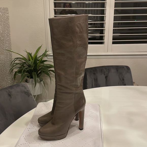 Prada knee high platform boots olive color - Picture 2 of 12
